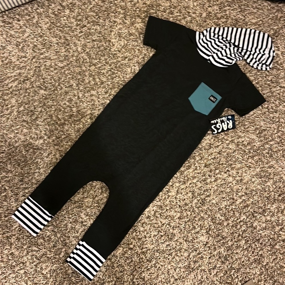 Rags to Raches toddler boy romper